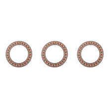 3Pcs Brown Acoustic Guitar Wooden Sound Hole Rosette Accessories