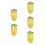 5Pcs Crystal Corn Figurines Paperweight Home Decorations 1