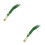 2Pcs Faux Green Onion Props Realistic Artificial Vegetable for Kitchen 1