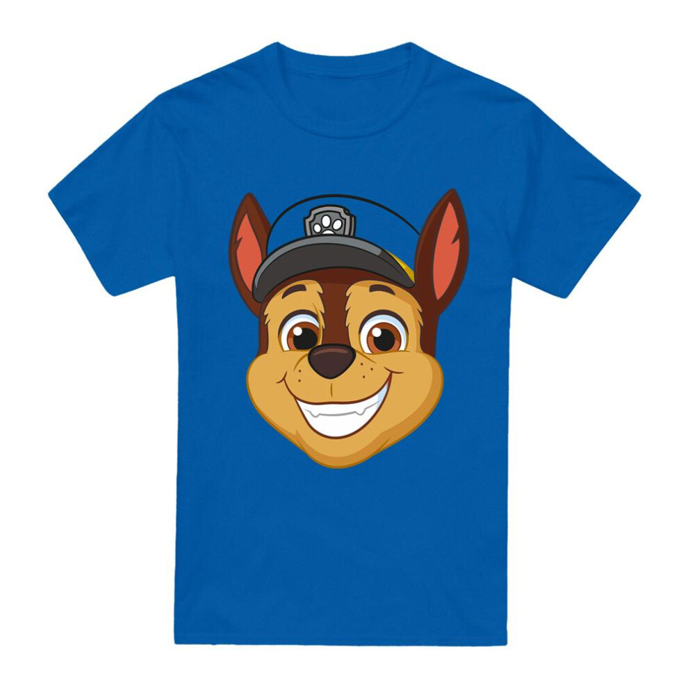 Paw Patrol (Xxl, Royal ) Mens Grin Chase T-Shirt Blue