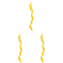3Strings Fake Corn Skewers Yellow Realistic Vegetable Decor