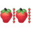 12Pcs Mini Artificial Strawberry Resin Models Red for Dollhouse Decor 1