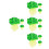 Set Of 4 Fake Vegetable Kitchen Decor Simulated Leaf Simulation Model 1