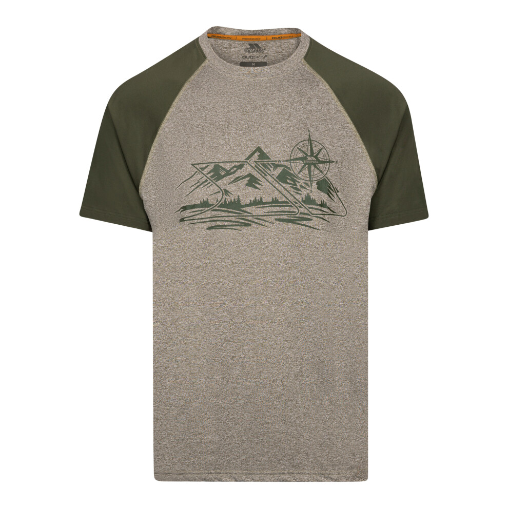 Trespass (Xl, Marshland Marl) Mens Fullmer Mountain T-Shirt Multicoloured