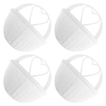 4Pcs White Plastic Wall Hanging Planters Retro Indoor Flowerpot Decor
