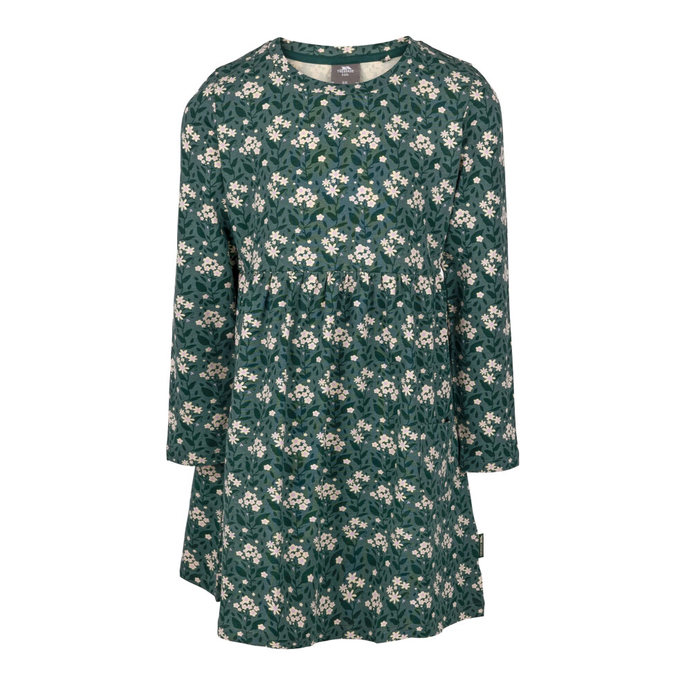 Trespass (7-8 Years, Pine) Girls Morra Floral Dress