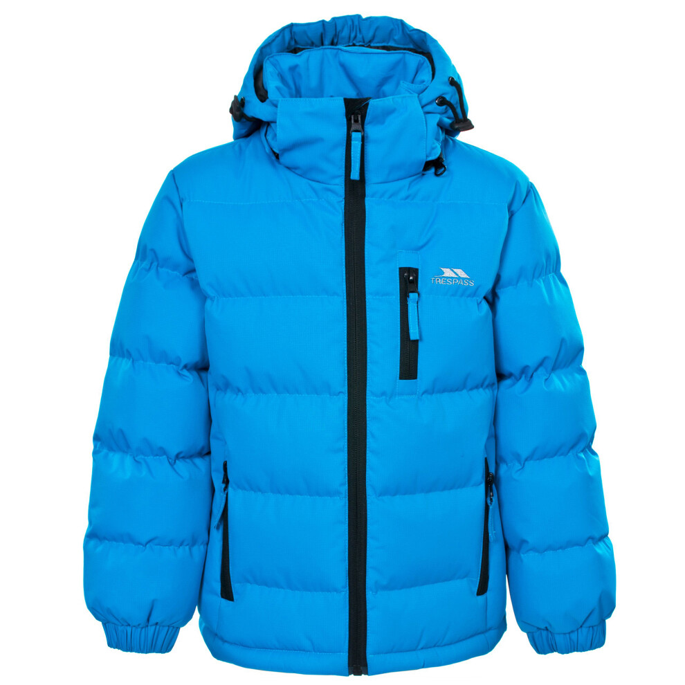 Trespass Boys Tuff Hooded Jacket - Blue - Size 3-4Y - Image 3