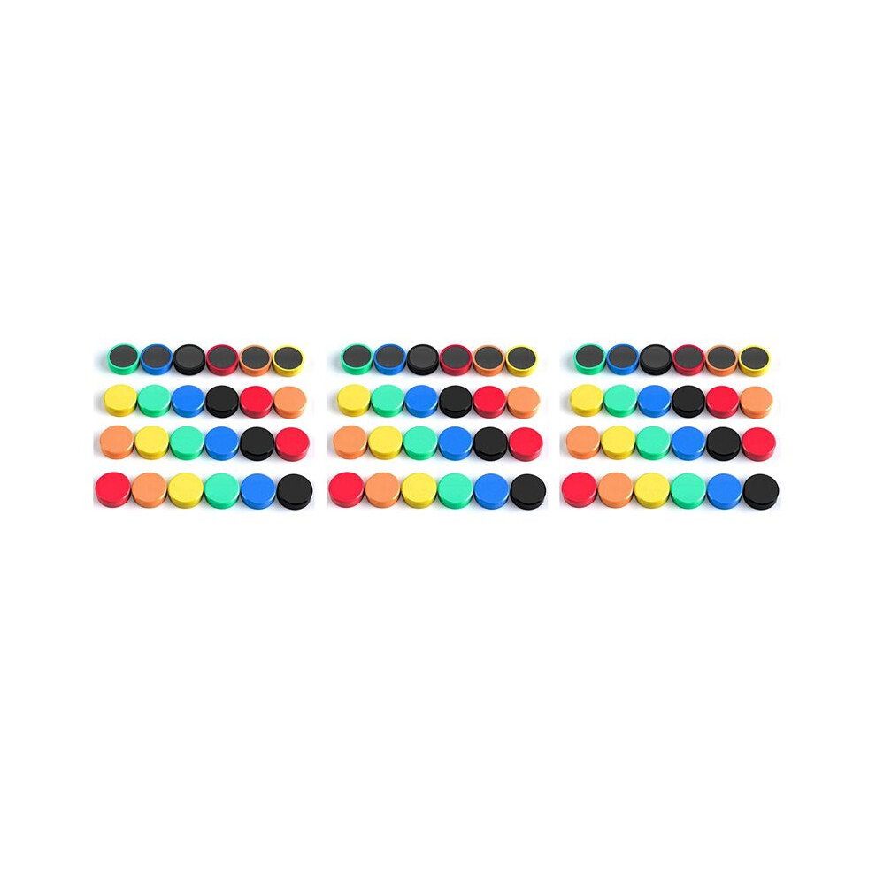Pack Of 180 Magnets, Whiteboard Magnets, Magnets For Magnetic Board, Magnets, Fridge, Colourful Round Magnets, Strong 4714040819121