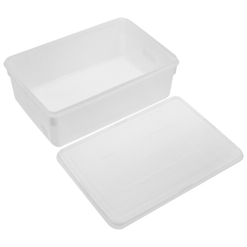 Shape Round Ice Cube Mold Box 30.00x20.50x10.50cm White
