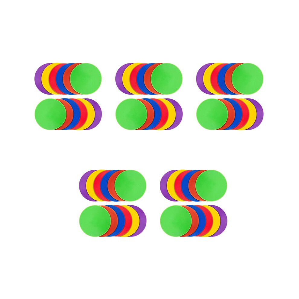 60Pcs Colored Spot Non-Slip Agility Markers Flat Cones Dots For Football Basketball Training Dance Practice 6031718411691