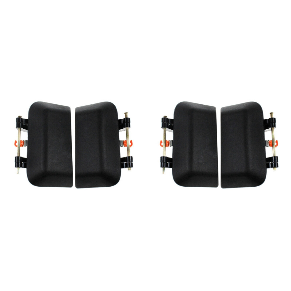 2 Pair Rear Left Right Door Exterior Handle For Compass 2007-2016 5115826Af 5115826Ae 5115826Ad Black 6031771433685