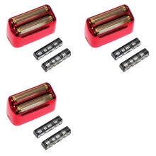 6x Elektrisk Rakapparat Rakhuvud för BaBylissPro FX3 Professional High Speed Replacement Dubbelt Folierakhuvud B
