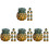 32Pcs Green Resin Mini Pineapple Models Realistic Home Ornaments 1