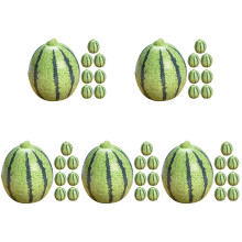 40Pcs Green Miniature Resin Watermelon Models for Table and Home Decor