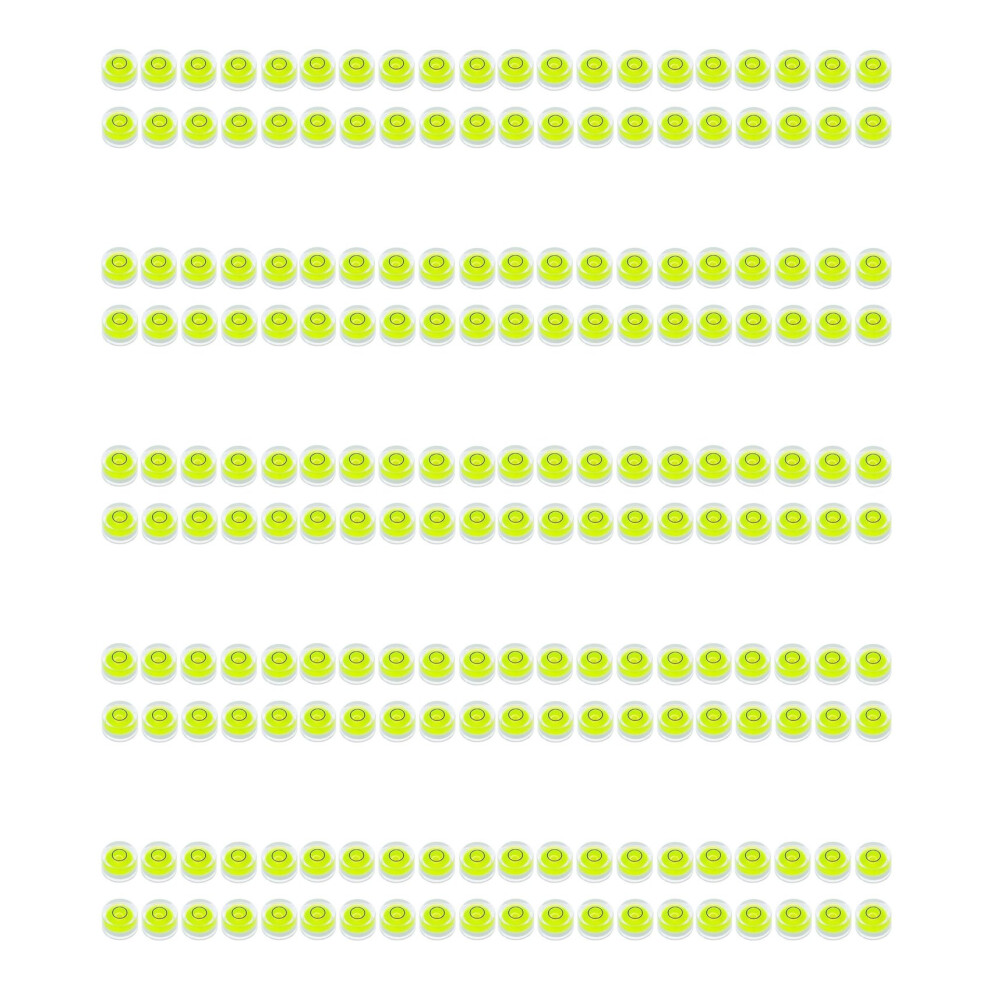 200Pcs Bubble Spirit Level 10X6mm Circular Bullseye Bubble Levels For Leveling Tripod Telescope 10X6mm 4712038855151