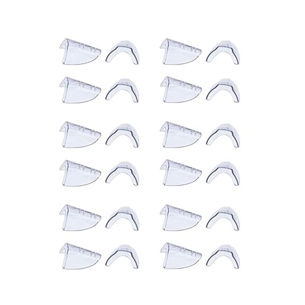 12 Pairs Eye Glasses Side Shields Slip Clear Side Shield For Safety Glasses 6033460429504