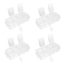 4Sets Plastic Viervak Kruidenpot Met En Voor Kruid Opslag