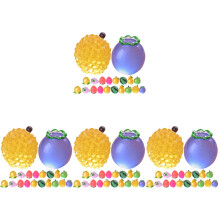 80Pièces Ornements Fruits Miniatures Résine Accessoires DIY Colorés
