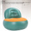 Portable Inflatable Sofa Flocking Green 21