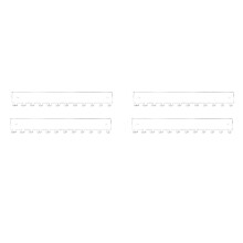 Acrylic Necklace Holder 4 Pack Wall Mounted Necklace Organizer Hanging Jewelry Organizer with 12 Hooks