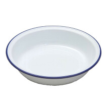 (16cm, White/Dark Blue) Nimbus Round Pie Dish