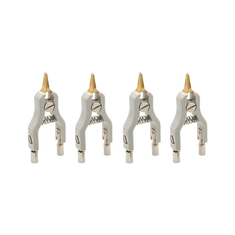 4Pcs Copper Kelvin Test Clip Bridge Test Clip Microresistivity Clip Test Clamp Testing Instrument Accessories 6034064195451