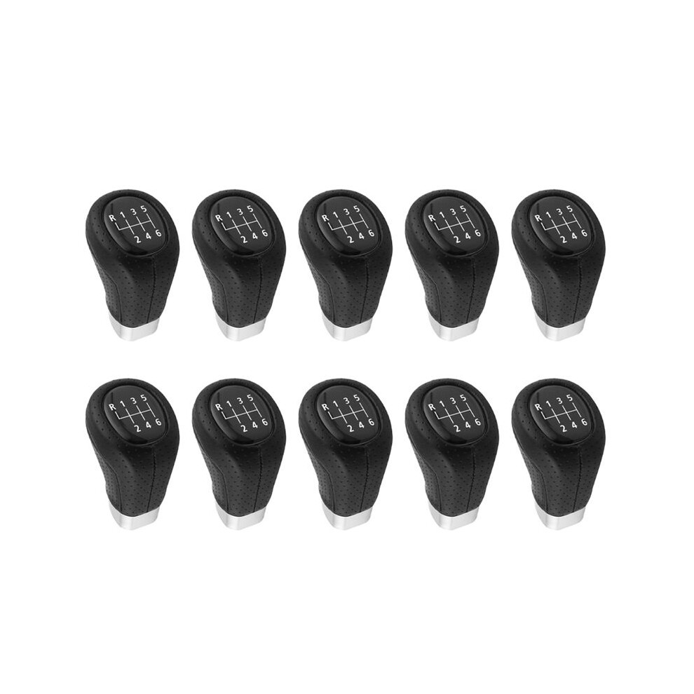 10X 6 Speed Gear Shift Knob Leather For 1Series 3Series E81 E82 E87 E88 E90 E91 E92 E93 6032797489496