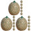 18Pièces Décor Melon Cantaloup Simulé Vert Résine Pour Vitrine 1