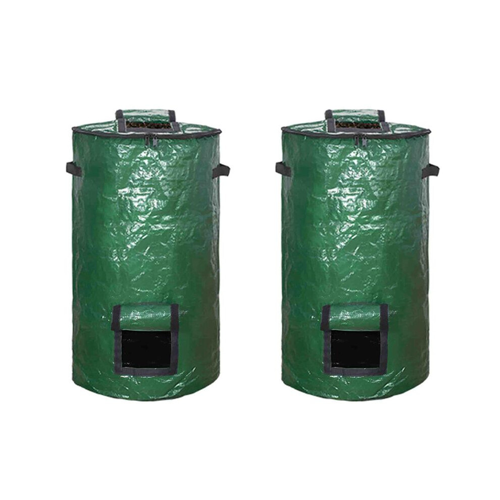 2X Compost Bin Bag, Fermentation Sealable Compost Bucket Garden Leaf Waste Compost Bag 6033360126480