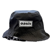 Oasis Definitely Maybe Logo Reversible Bucket Hat