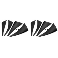 4x Carro Dianteiro + Traseiro Rodas Protetores Abas Guarda-Lamas Capa Guarnição para Corvette C7 2014-2019