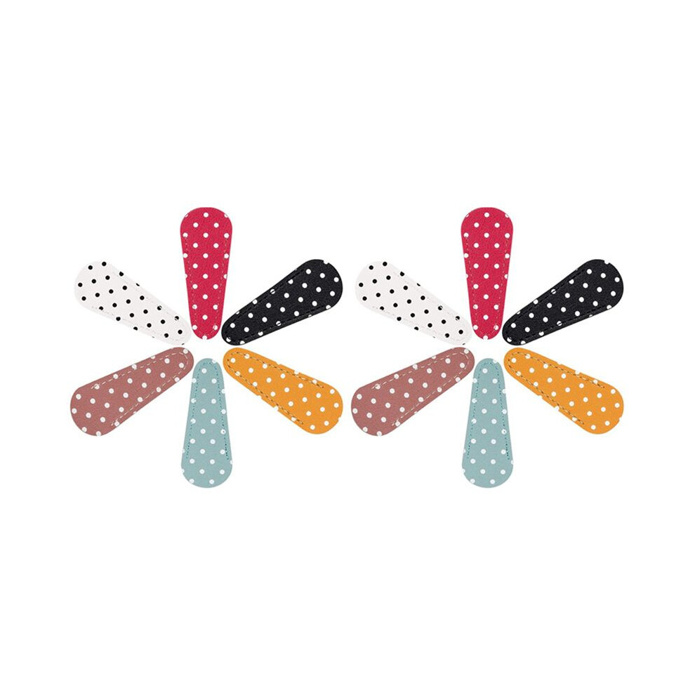 12 Pieces Embroidery Scissors Sheath Polka Dot Scissors Protective Cover Scissors Leather Sheath For Scissors Protection 4712038894921