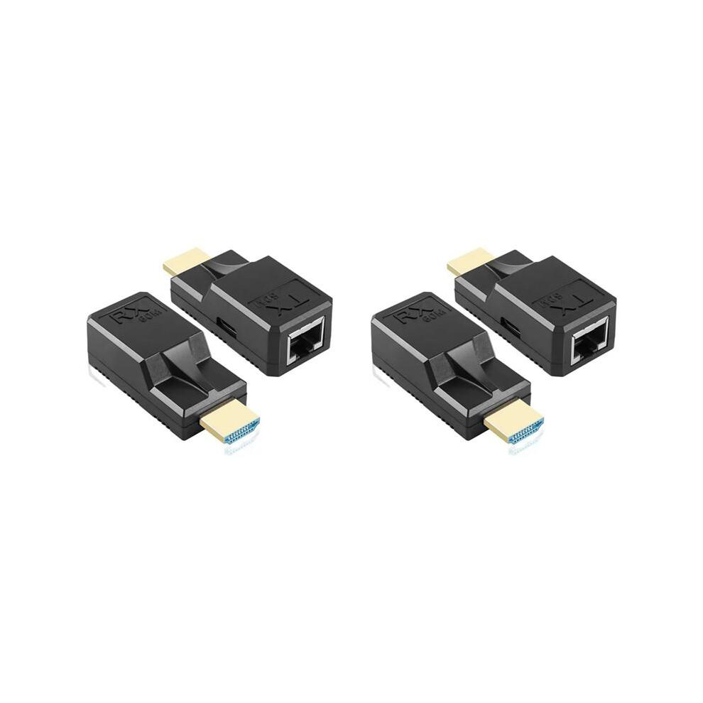 2Pcs 60M -Compatible Extender Rj45 Cat6 Cable 1080P Ethernet Extender Video Transmitter Adapter 6033600641964