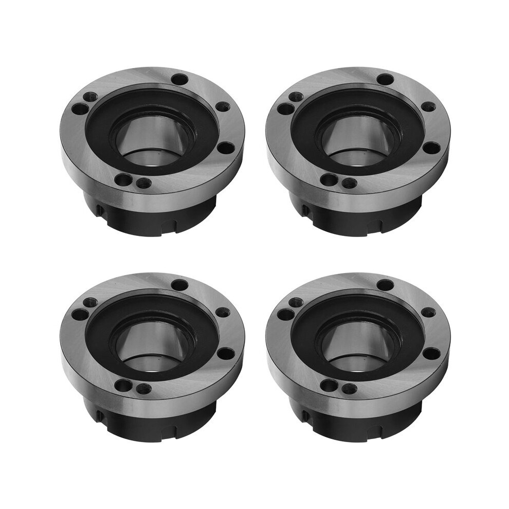 4X Lathe Collet Chuck, Carbon Steel 7 Holes Lock 0.005 Accuracy Er50 Collet Chuck Easy Removal For Milling Machine 6031182399419