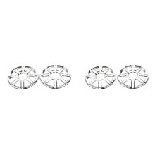 4X Chrome Rear Speaker Trim Grill Cover for  Electra Tri Glide Ultra Limited