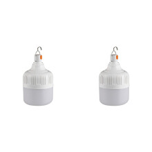 2X Ampoule LED Portable 300 W pour Camping, Rechargeable par USB, Haute Puissance, Éclairage D'Urgence pour Tente et Extérieur