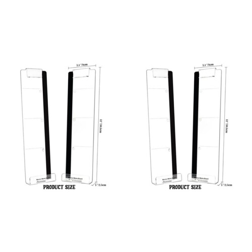 4 Pack Computer Monitor Memo Board Multi-Function Message Board Transparent Display Side Panel for Office, Computer Desk