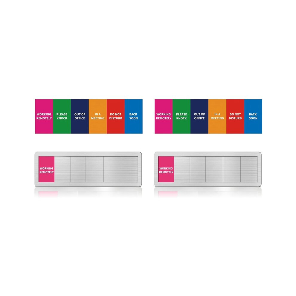 2X Office Door Signs 6 Options Do Not Disturb, Please Knock, In A Meeting, Soon Privacy Door Slider Sign For Meeting 4711629640923