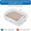 5 Rolls Self Cleaning Cat Litter Box Liners 20 Counts Extra Thick for Automatic Cat Litter Box Robot with Drawstring 7