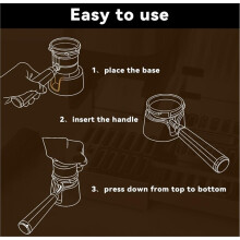 Suporte de Alumínio para Porta-Filtro da Máquina de Café Expresso para , Estação de Compactação de Café Expresso para Luxe Cafe ES601