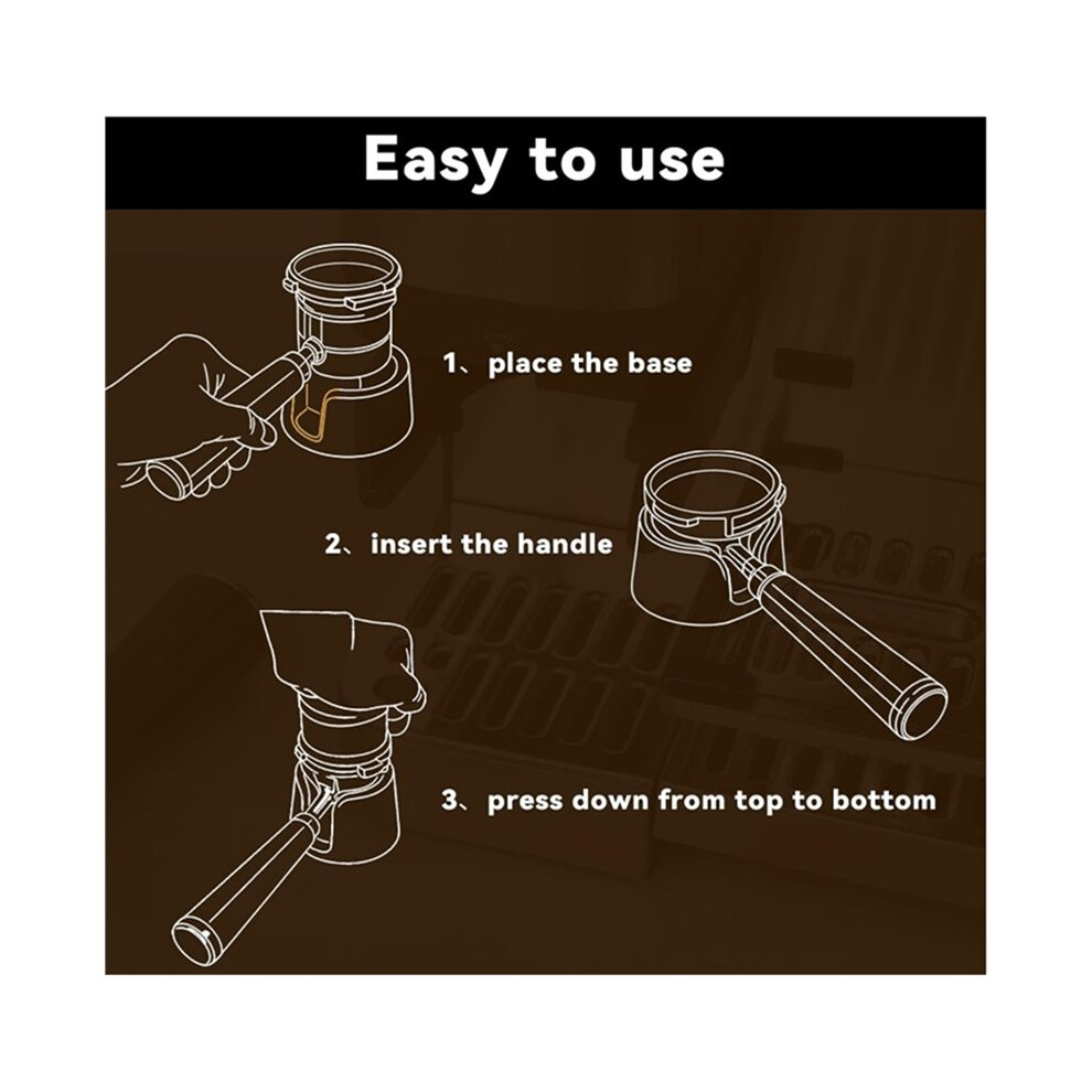 Aluminum Portafilter Holder For Espresso Machine, Espresso Tamping Station For Luxe Cafe Es601 6031151148697