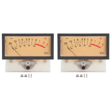 2X VU-Meter, Skull-Röhrenverstärker, Hochleistungs-VU-Pegelmesser für Tisch-Leistungsentladungs-Flachverstärker, Ideal für Heimwerker