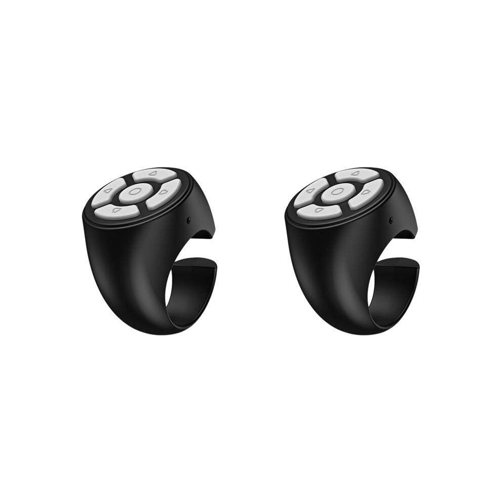 2X Remote Control For Tablets & Phones Camera Controller Self Timer Social Media Page Turner Black 6032194914362