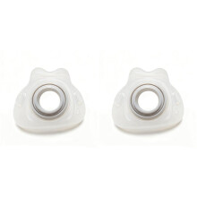 2X Cuscino di Ricambio per Maschera Facciale Completa per AirFit F40, con Punta Nasale In Silicone, per Respiratore, Bocca e Naso,