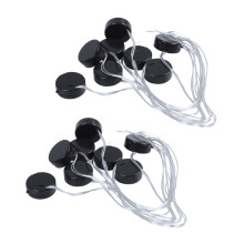 16 Pcs Fil Conducteur Noir 2 x 3V CR2032 Boite de Piles pour Pile Bouton