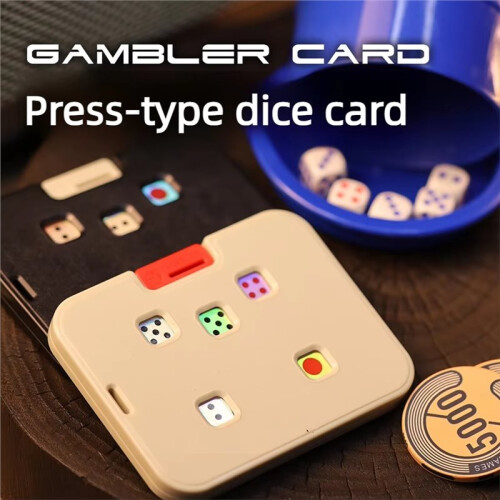 Mechanical Card Dice Fidget Spinner Party Wine Table Roulette Game Haptic Slider Choice Difficult Decision White 2