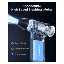 160,000 RPM High-Speed Turbo Fan Dust Blower, Handheld Fan Blower with Brushless Motor
