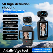 5K Digitale Videocamera met EIS, Beeldstabilisatie, Actiecamera met Dubbele Lens, Wifi, Compact Vlogcamera voor Videocamcorders