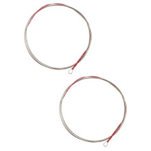 2Pcs Silver Metal Chinese Lute Strings Replacement Durable Pipa Parts