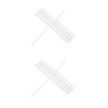20Pcs Plastic Slide Binder Clips White Bookbinding Bars for Daily Use